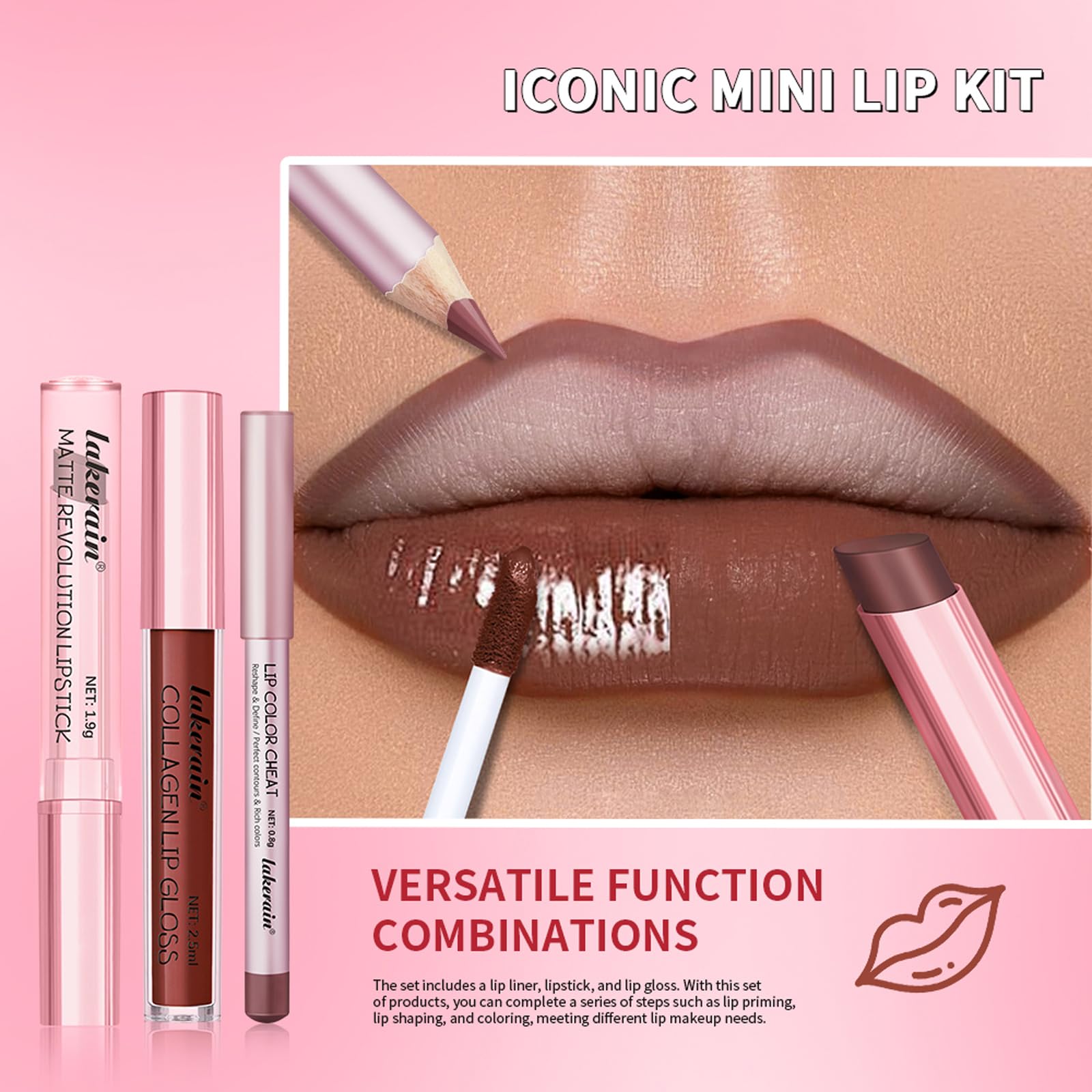 Brillo labial BestLand con efecto vidrioso para hidratación adicional.