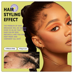 BestLand cepillo mascara barrita doble cabeza controla el cabello rebelde con acabado suave.
