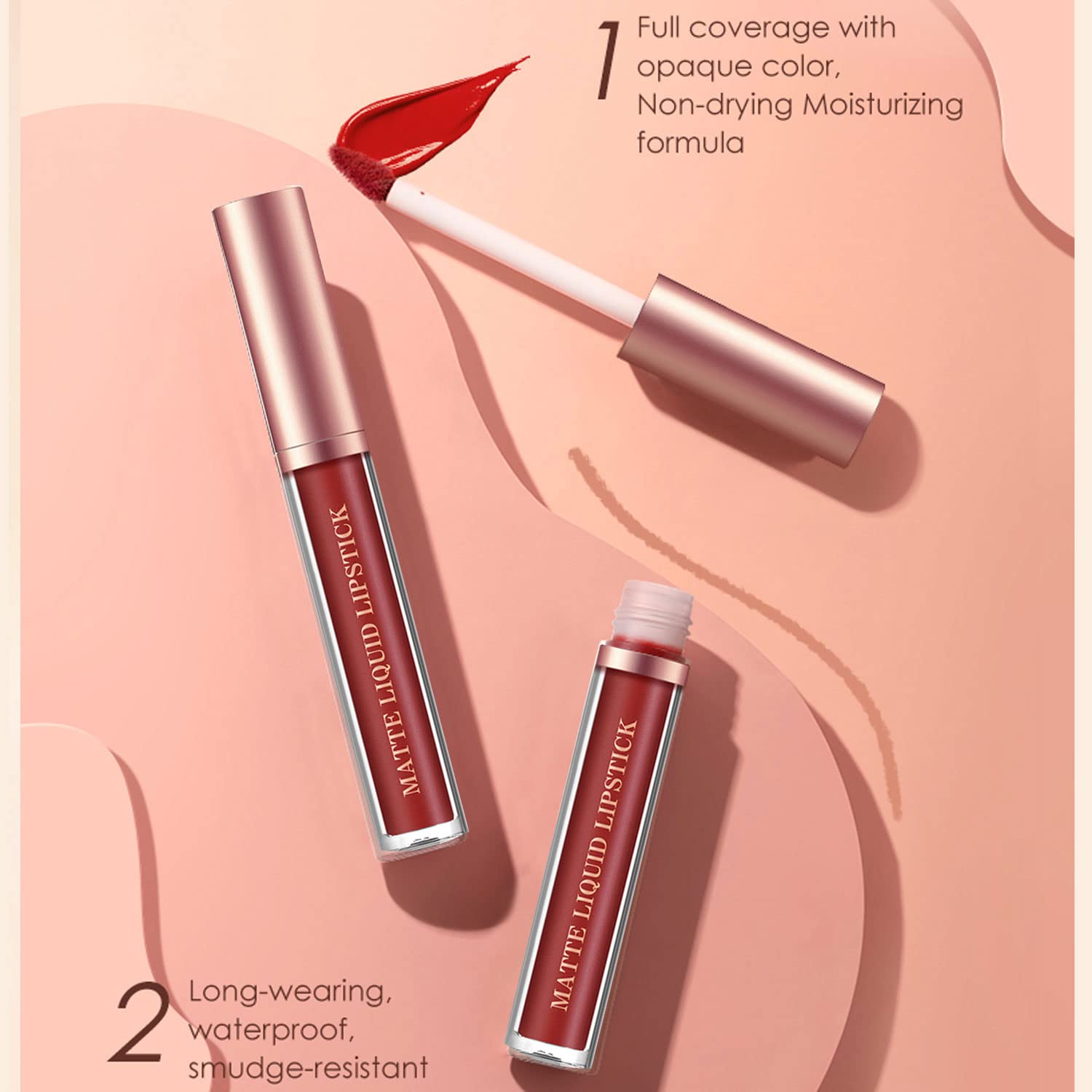 BestLand delineadores labiales Set E, delineado preciso para un aspecto 3D.