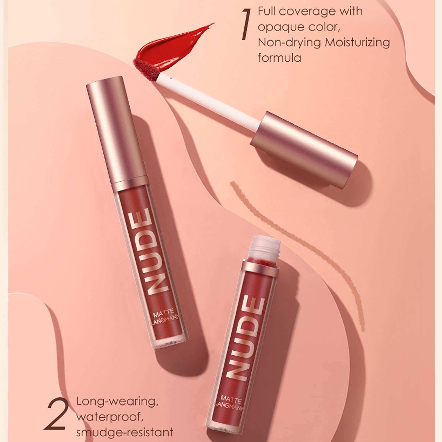 BestLand delineadores labiales kit trío, definición precisa.