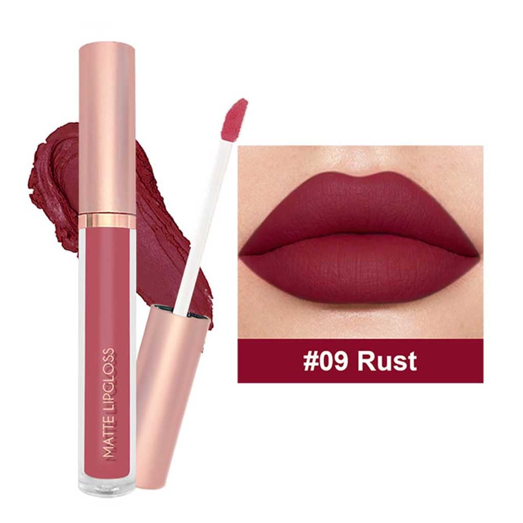 BestLand labial líquido Crimson, textura mate intensa y duradera.