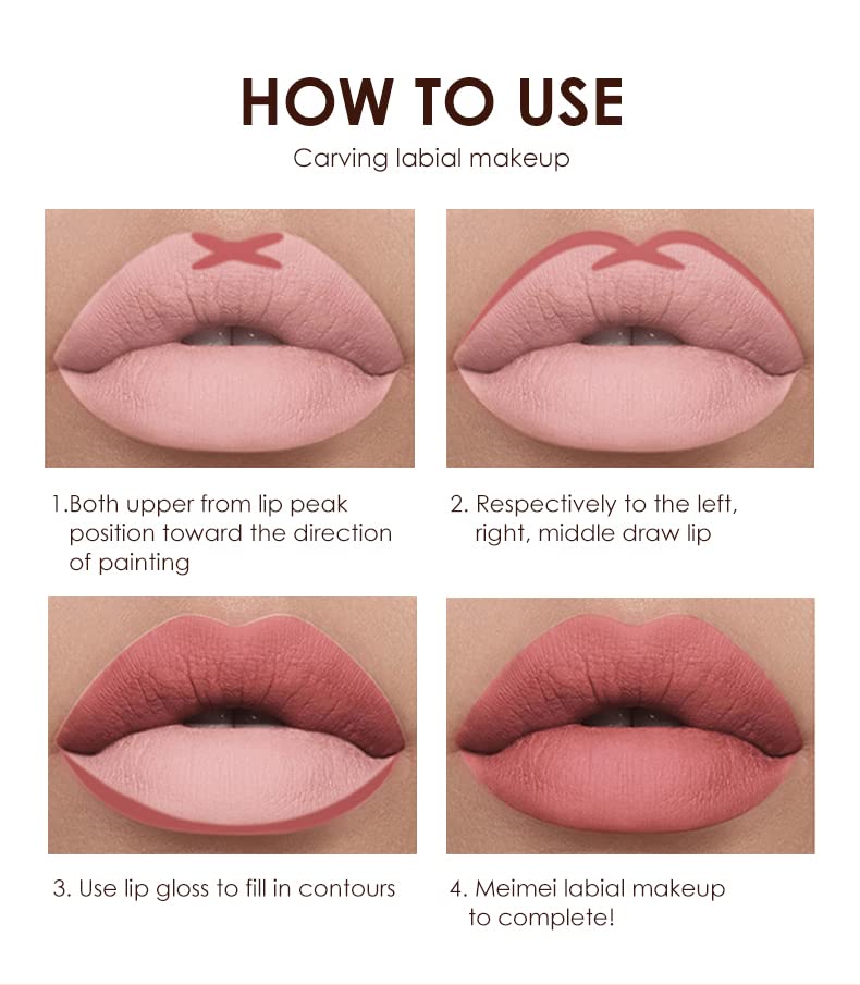 BestLand labial con acabado mate y brillo sutil.