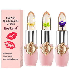 BestLand labiales con flor: empaque compacto para llevar a cualquier lugar.