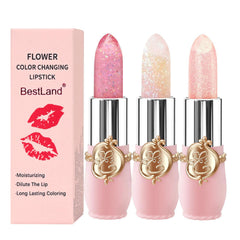 BestLand set labios jelly floral, tono personalizado por temperatura.