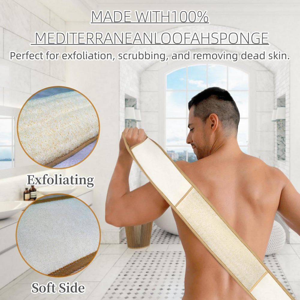 BETLYS utiliza materiales naturales como lufa y algodón para una experiencia exfoliante suave.
