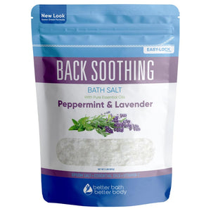 Better Bath Better Body Sales de baño para espalda en bolsa sin BPA para uso relajante en casa.