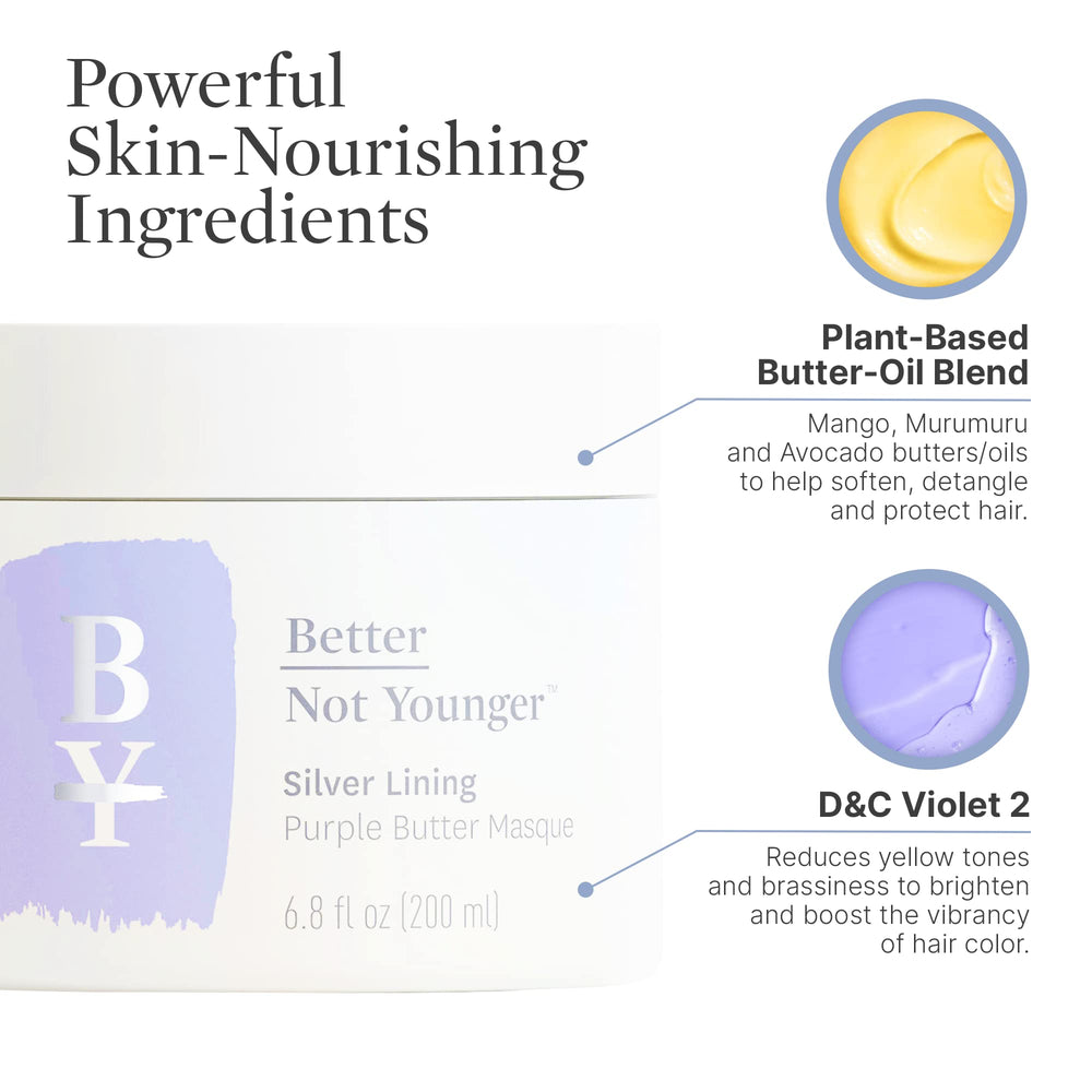 Aplicación en la ducha con Better Not Younger Silver Lining distribuye uniformemente