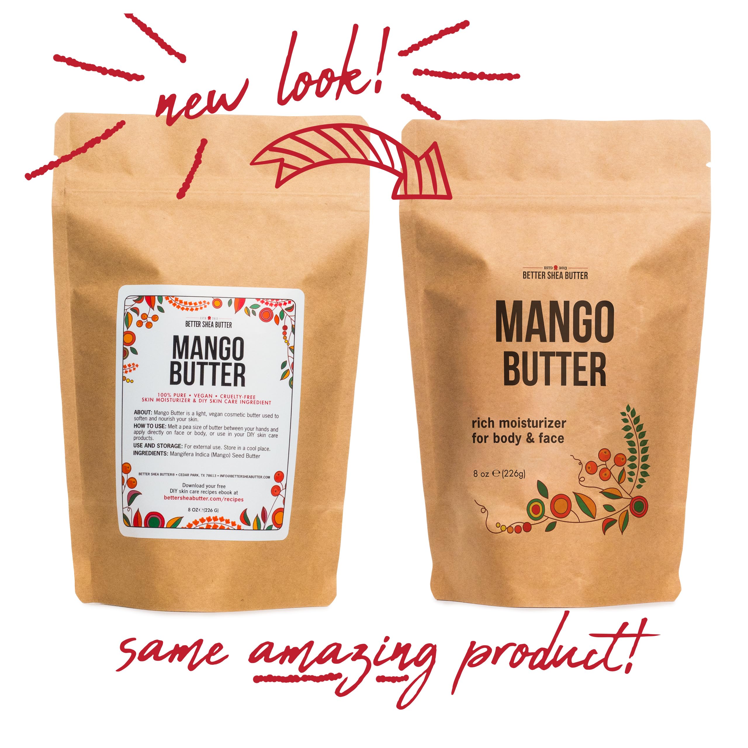 Better Shea Butter mango, vitaminas A C E para elasticidad de la piel