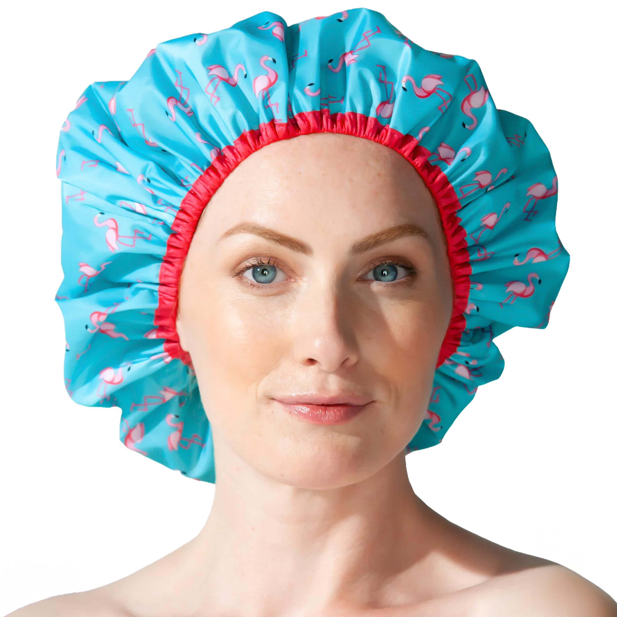 Betty Dain Fashionista goro ducha flamenco frontal protege el cabello durante la ducha