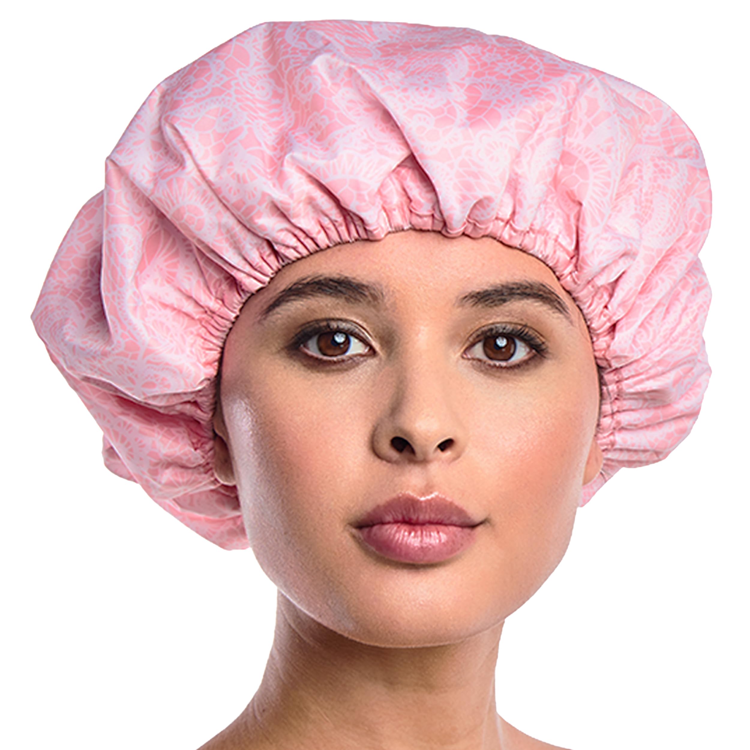Gorra Betty Dain Socialite cap: exterior nylon impermeable para duchas limpias.