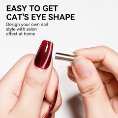 Bevimee Cat Eye Efecto Terciopelo Rojo para acabado suave.