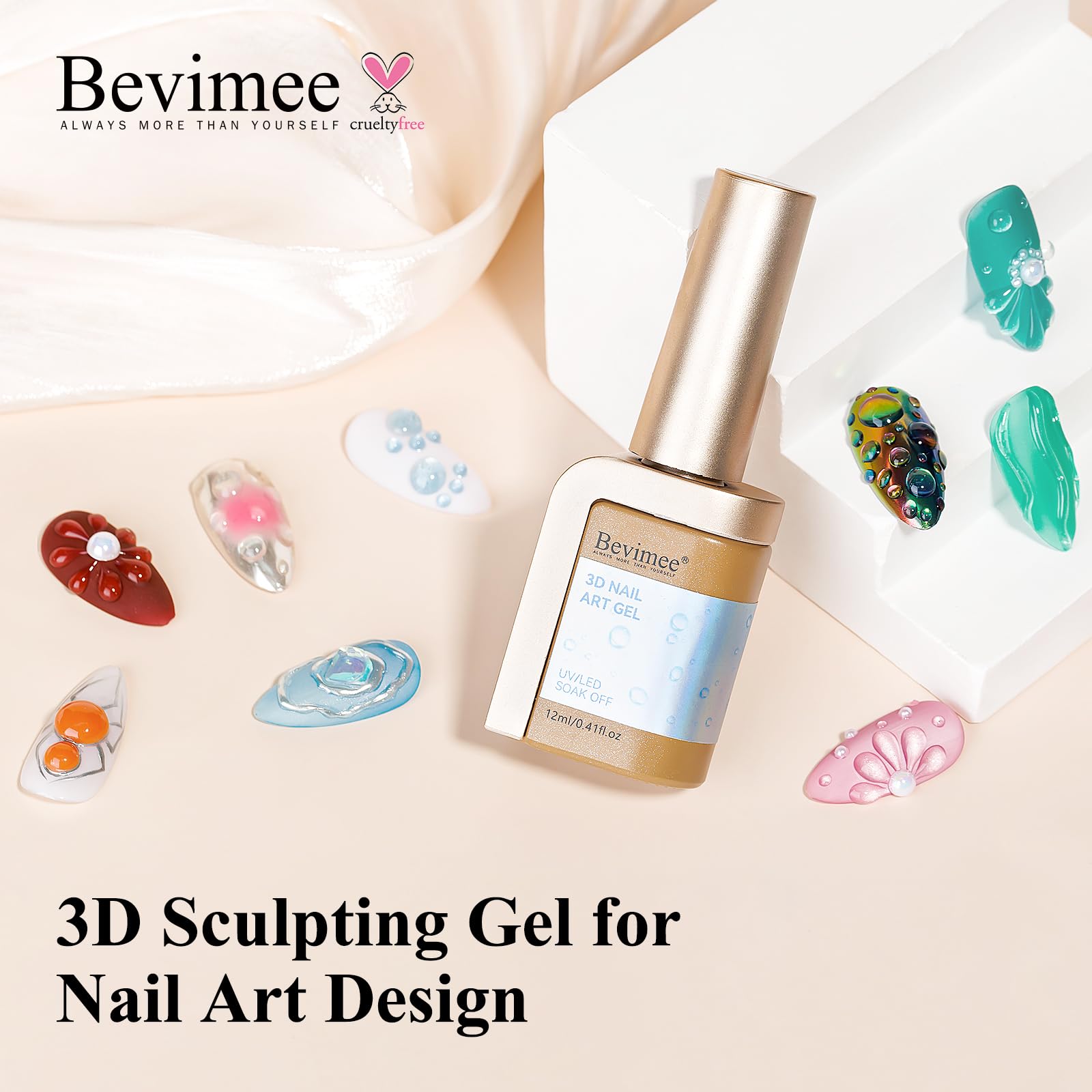 Bevimee Gel Uñas, dura semanas con acabado duradero.