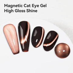 Bevimee luna marrón ojo gato para acabado glamuroso.
