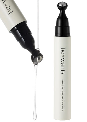 BE+WANTS Instant Eye Bag Remover con punta fría de metal para absorción rápida.