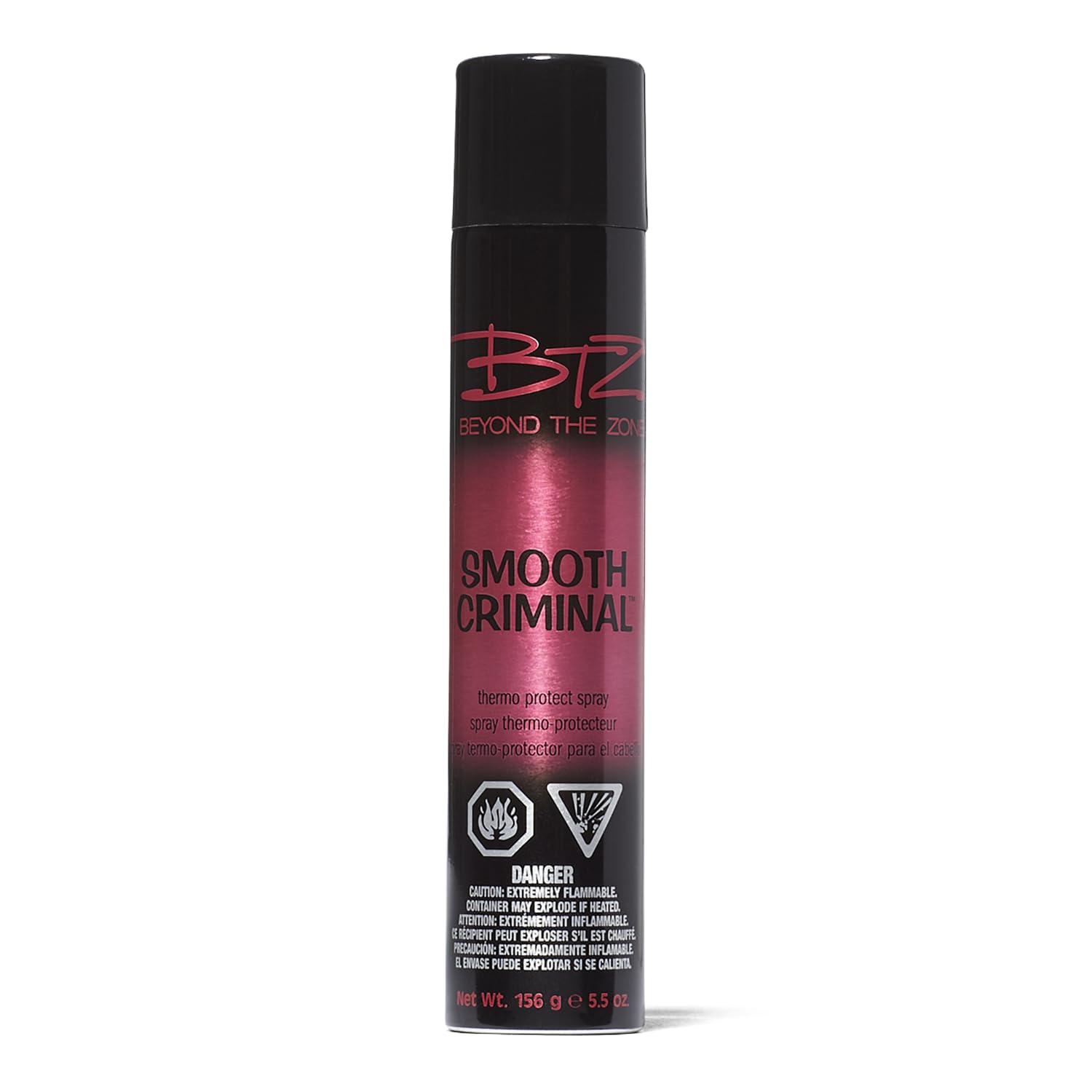 Beyond the Zone Thermo Protect Spray, botella-detalle: protección térmica y brillo para el cabello.