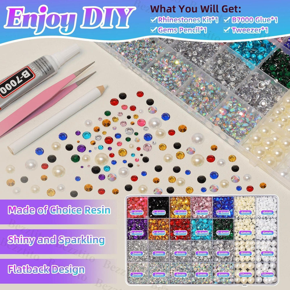 Bezztito brillos de resina brillantes para manualidades y uñas