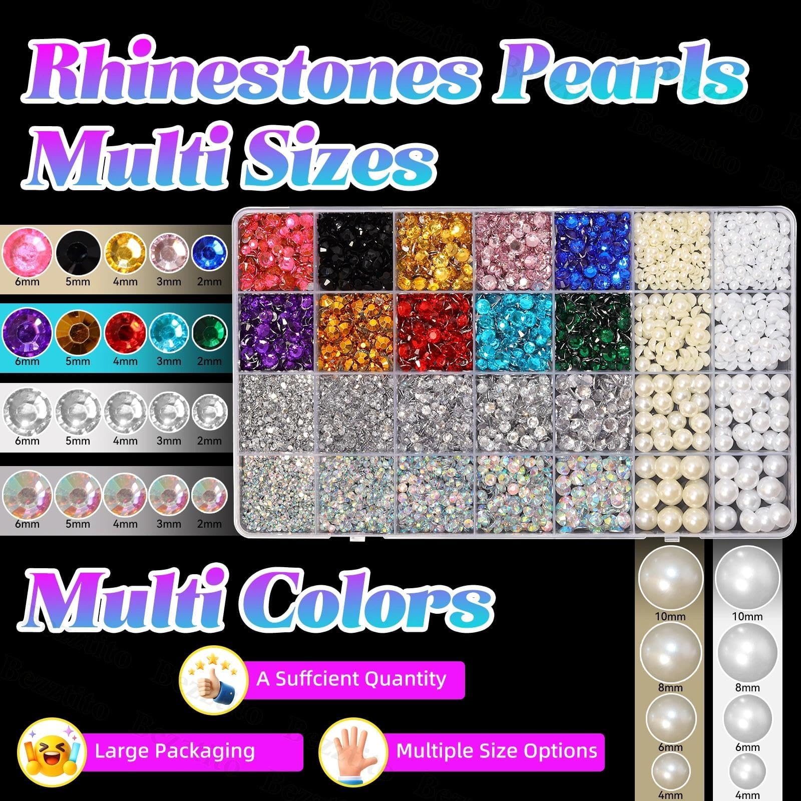 Bezztito perlas planas 4-10 mm para remates elegantes
