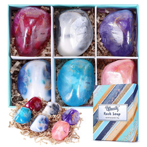 Jabones en barra Bff Beauty Garden: set de seis sabores lavanda miel para hidratación suave.
