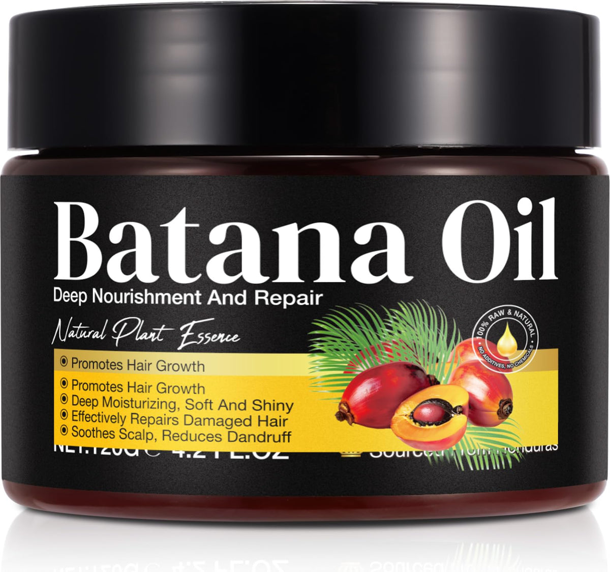 BHMSHY Batana aceite, vertido de botella para iniciar la rutina capilar.