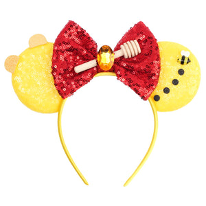 bianbaistar orejas ratón doradas con lentejuelas, ideal para celebraciones festivas