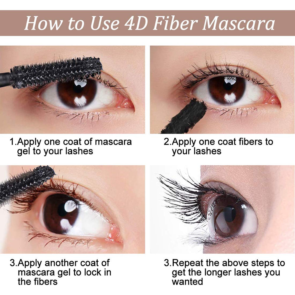 Bieyoc mascara resistente al agua para uso diario.