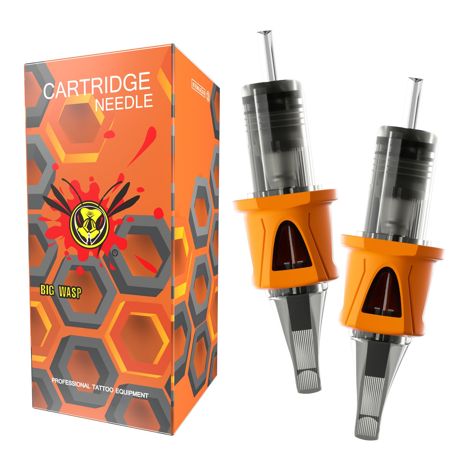 BIGWASP Energy: cartuchos de tatuaje 50 piezas para sesiones largas y consistentes.