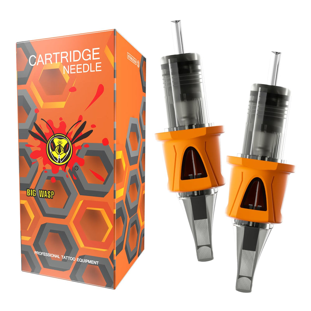 BIGWASP Energy: cartuchos de tatuaje 50 piezas para sesiones largas y consistentes.