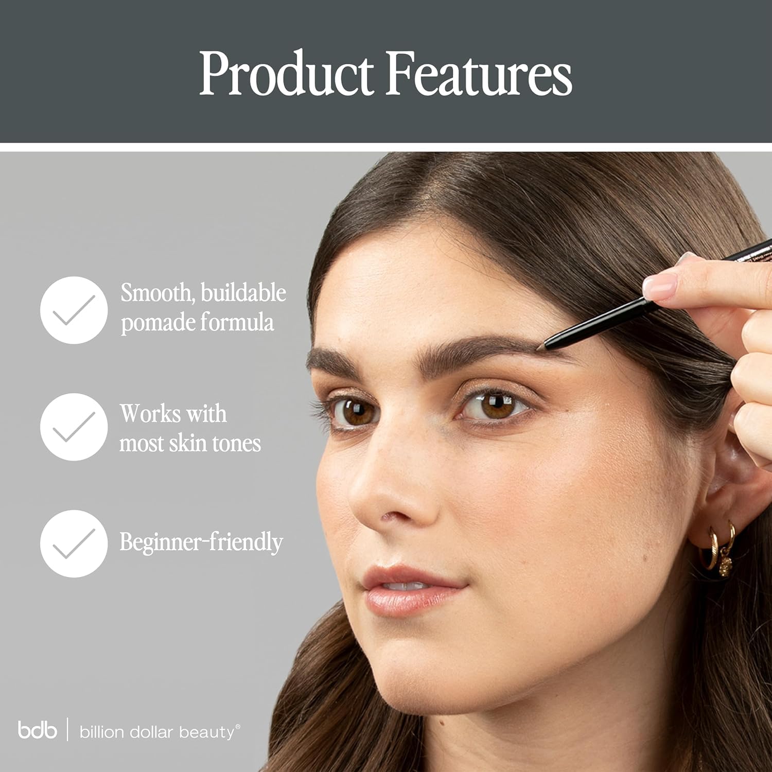 Resistente al agua para uso diario sin retoques de Billion Dollar Brows.