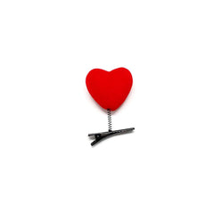 BinaryABC pinza corazón rojo accesorio festivo para peinados de adolescentes