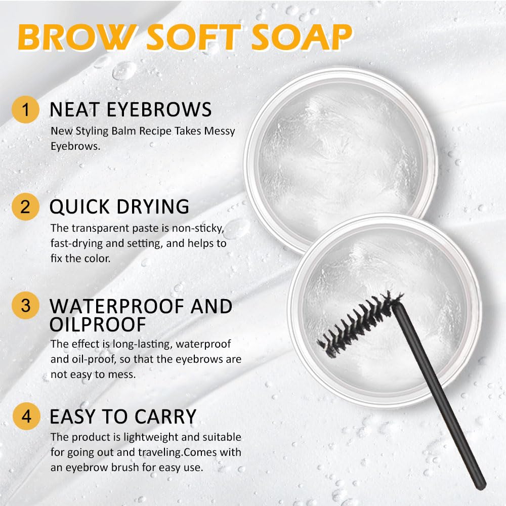 Aplicación de gel para cejas de Bingbrush para definición rápida.