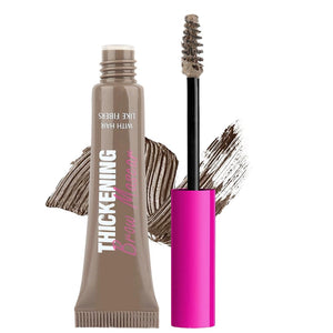 BINGBRUSH cejas tintadas con espesor visible y acabado natural durante todo el día.