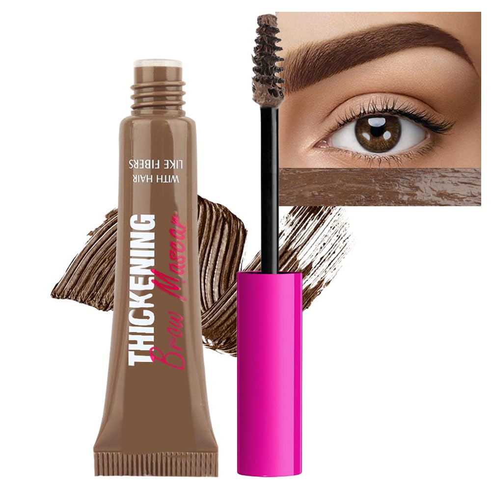BINGBRUSH Cejas con tinte y brocha-espiral para aplicación rápida y tono natural