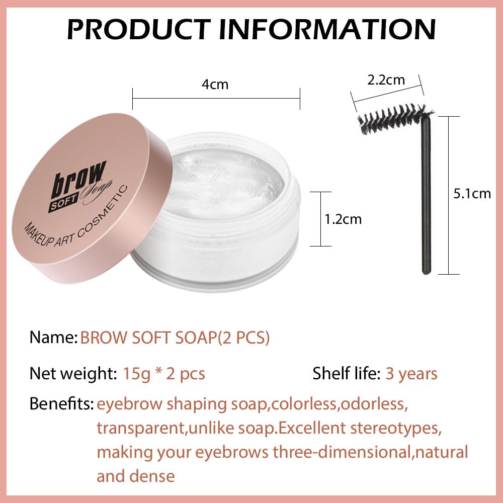Fijación de larga duración de Bingbrush para cejas definidas todo el día.