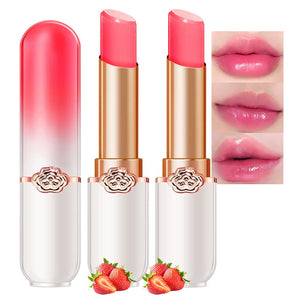 BINGBRUSH labiales cambio color fresa, dos piezas, tono único para cada ocasión.