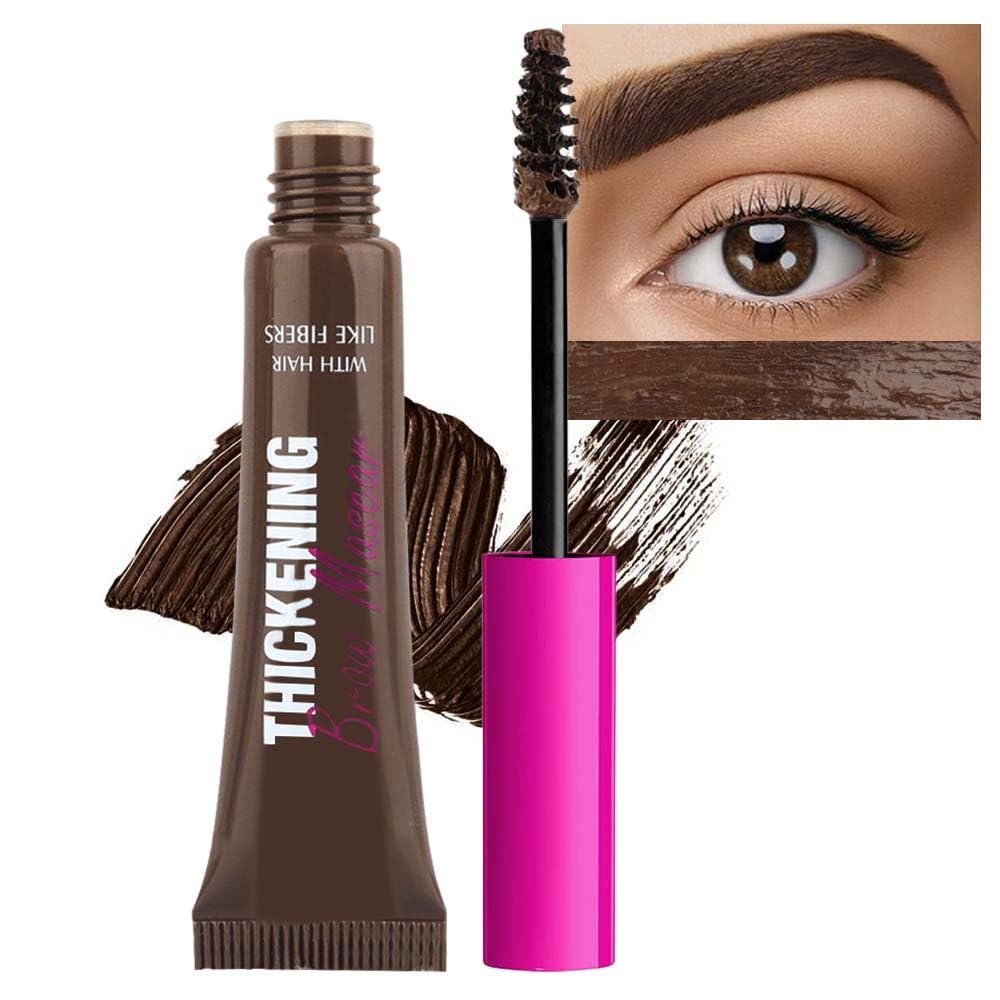 BingBrush Mascara de cejas aplicando tinte con cepillo espiral para definición natural