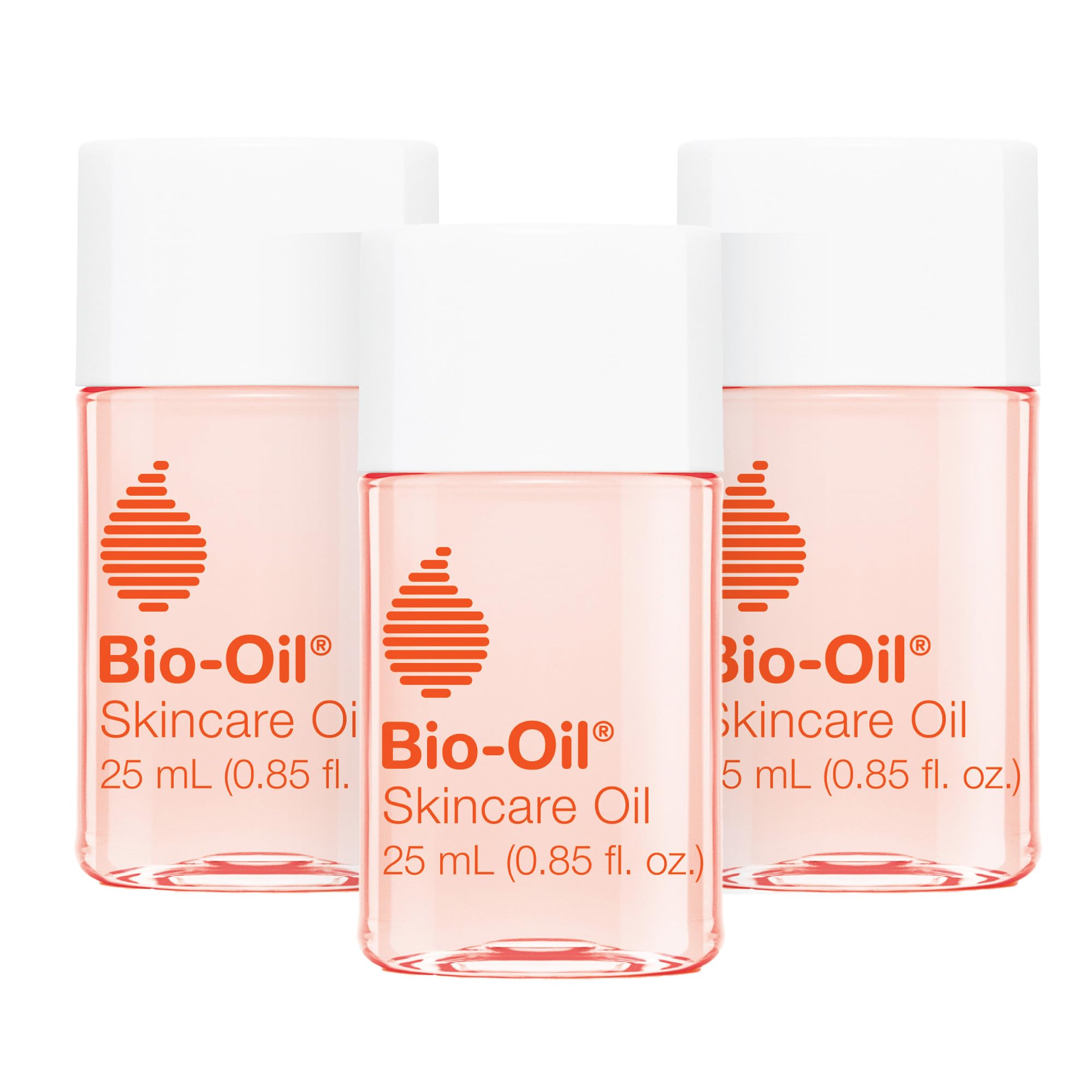 Bio-Oil, botella derramando, hidratación rápida para la piel.