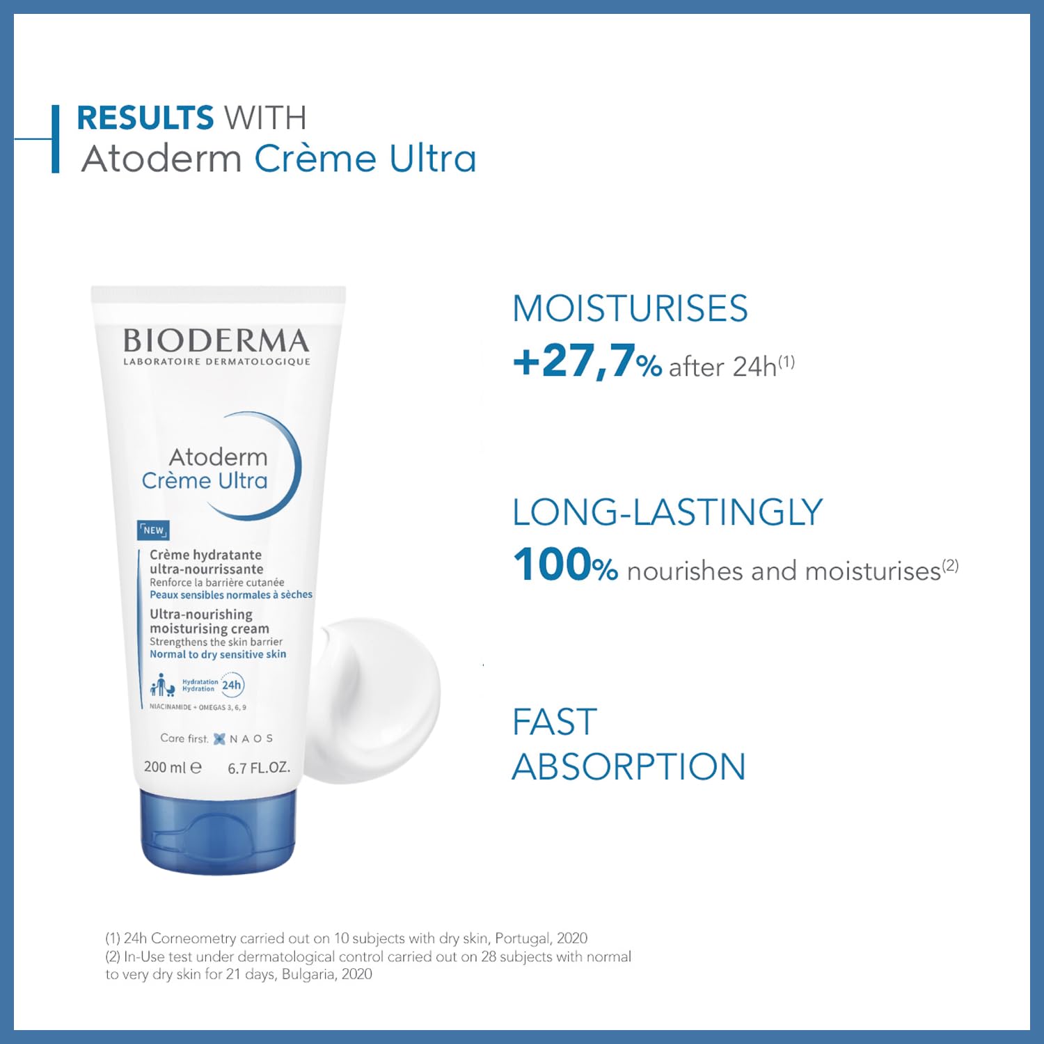 Bioderma Atoderm Ultra Crema: textura cremosa para piel sensible