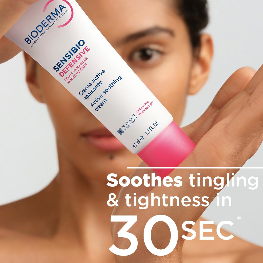 Absorción rápida de Bioderma Sensibio Defensive tras la aplicación.