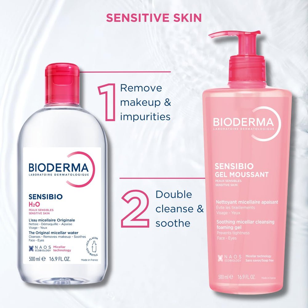 Sensación fresca tras la limpieza con Bioderma Sensibio H2O.