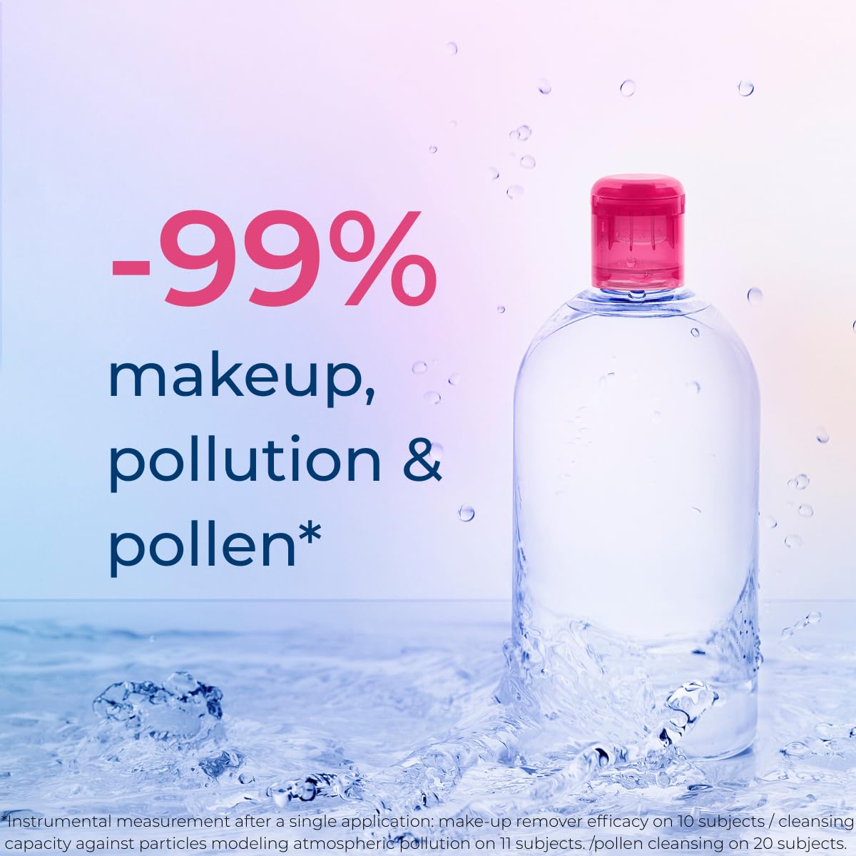 Bioderma Sensibio H2O sin alcohol, limpieza suave.