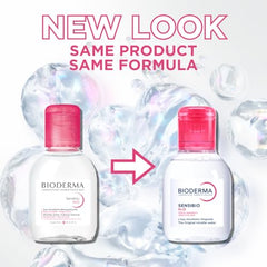 Textura de agua micelar de Bioderma Sensibio H2O para limpieza suave.