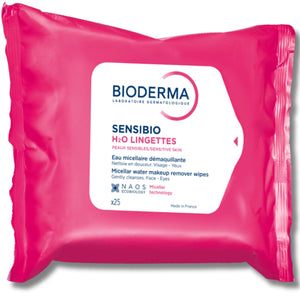 Bioderma Sensibio H2O: toallitas desmaquillantes para piel sensible, limpieza suave.