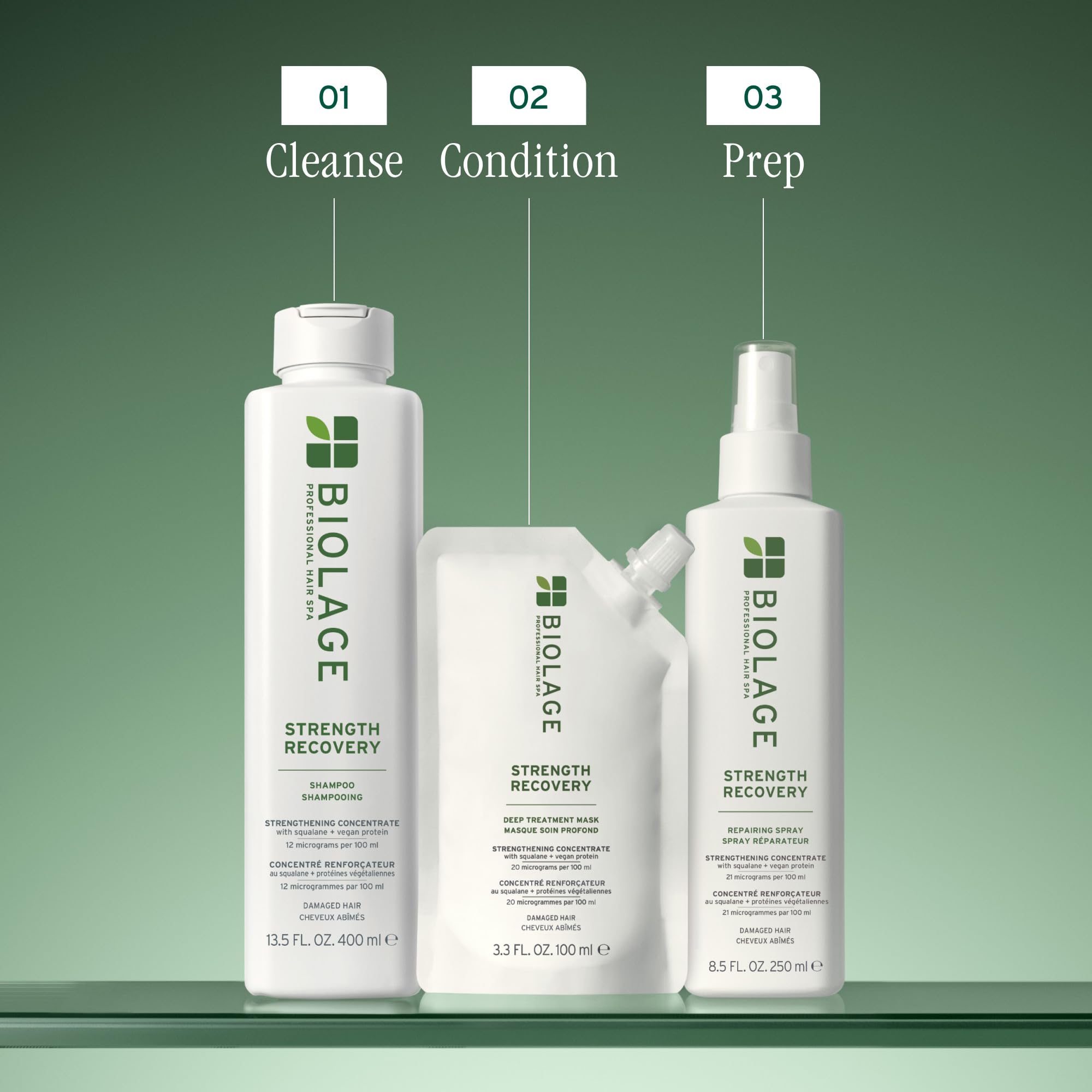 Biolage Pack de Tratamiento Profundo: cabello más suave y flexible tras el uso.