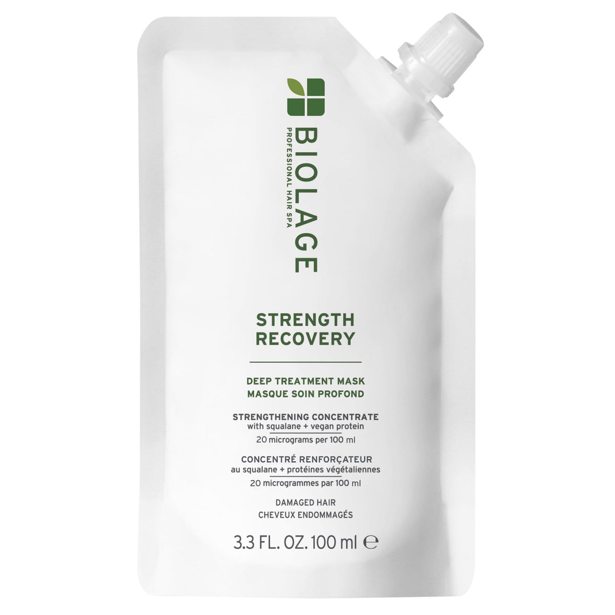 Biolage Pack de Tratamiento Profundo: mascarilla nutritiva que suaviza y fortalece el cabello.