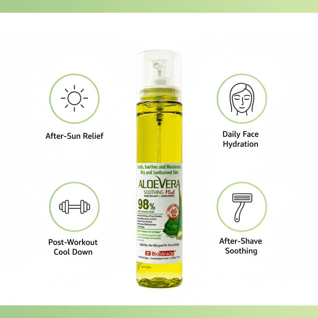 BioMiracle refrescante post-sol para calmar irritación y frescura.