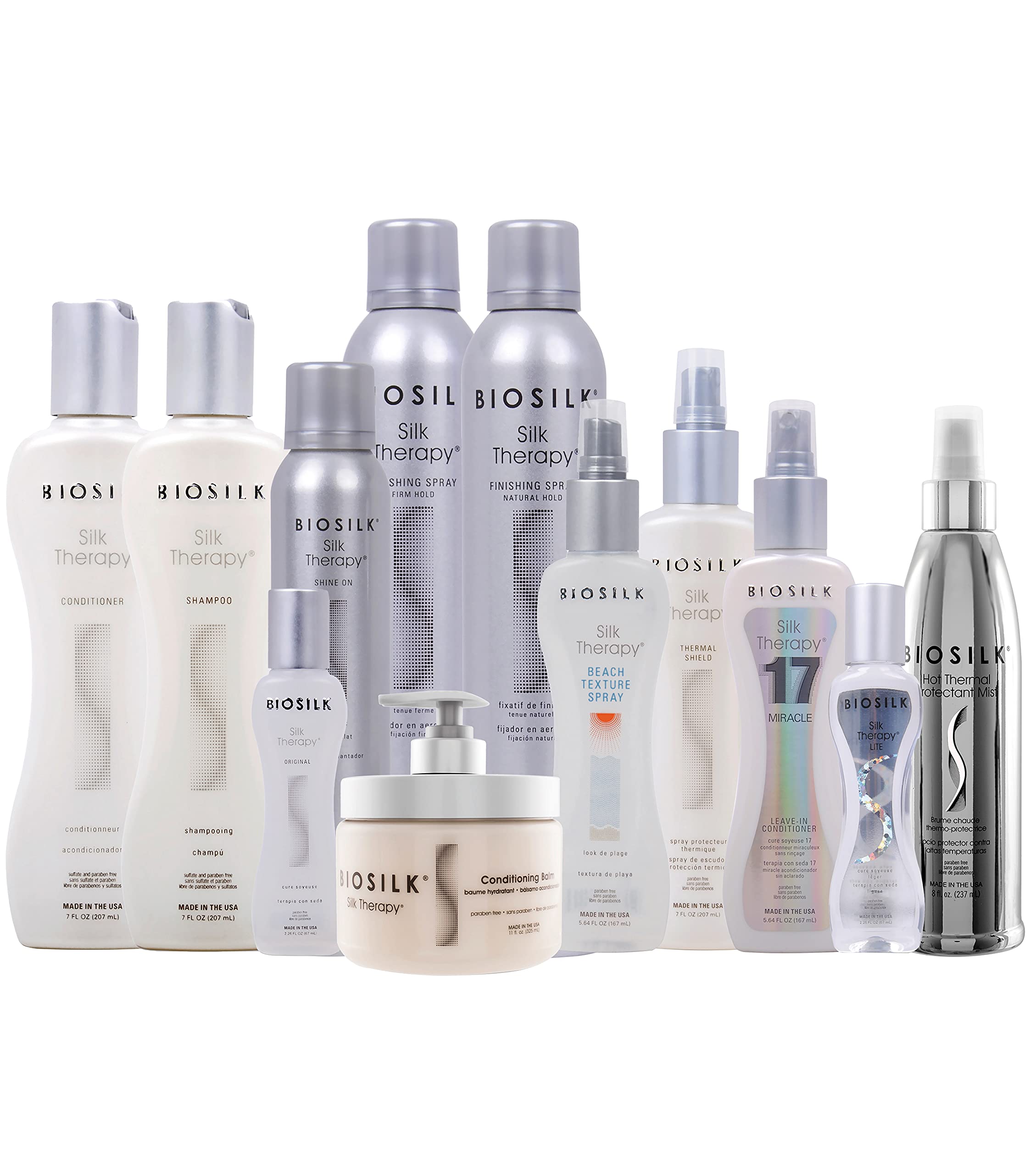 BioSilk Acondicionador Terapia de Seda con dispensador, fácil de aplicar y peinar.