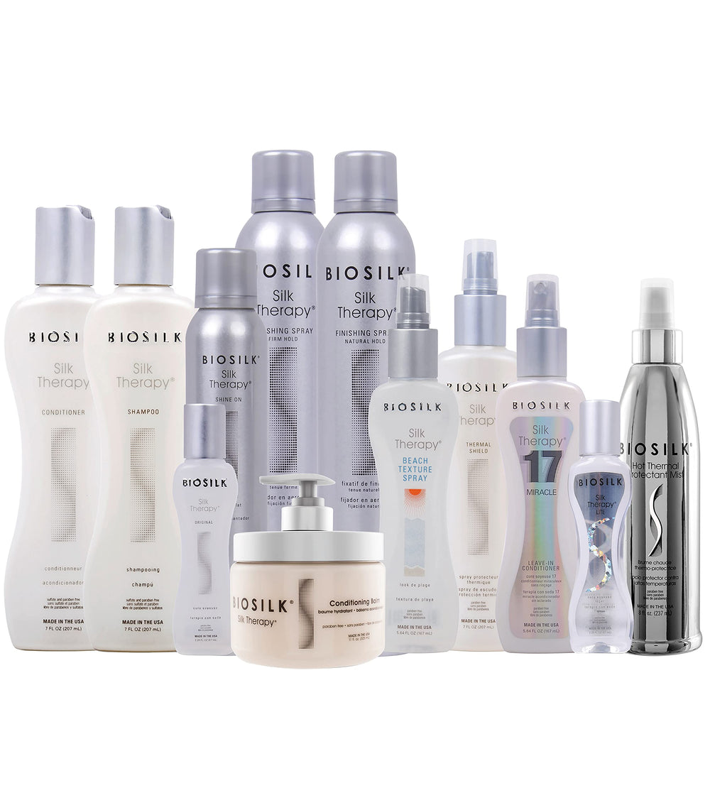 BioSilk Acondicionador Terapia de Seda con dispensador, fácil de aplicar y peinar.