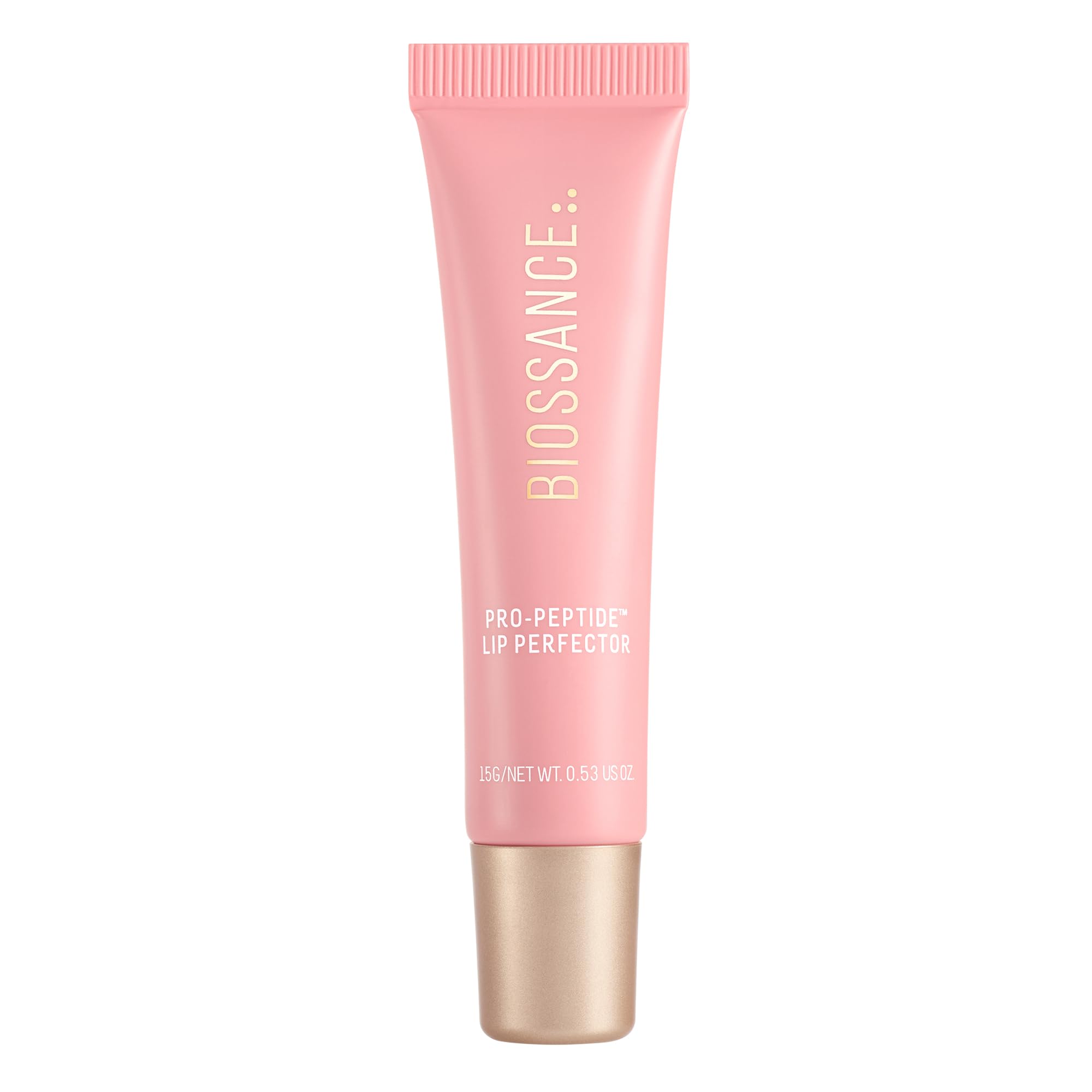 BIOSSANCE Pro-Peptide Balsamo Labial con brillo natural para uso diario