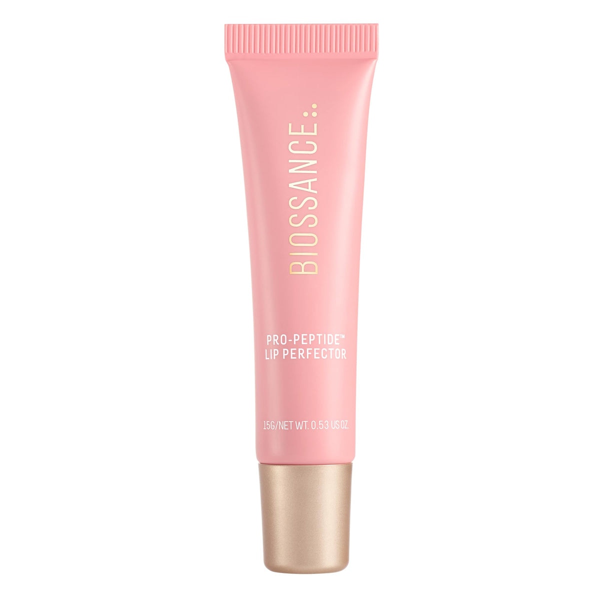 BIOSSANCE Pro-Peptide Balsamo Labial con brillo natural para uso diario