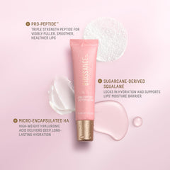 BIOSSANCE Pro-Peptide Balsamo Labial textura seda para aplicación suave